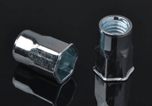 Bawasan ng bakal ang ulo ng Inner-Hex Body Rivet Nut bukas na uri