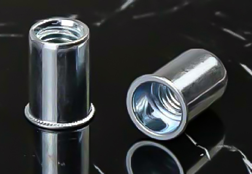 Pamantayan ng Steel UK Bawasan ang head round body plain rivet bukas na uri ng nut